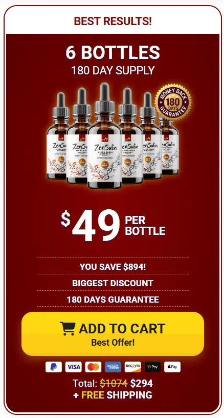 zensulin 6 bottles price